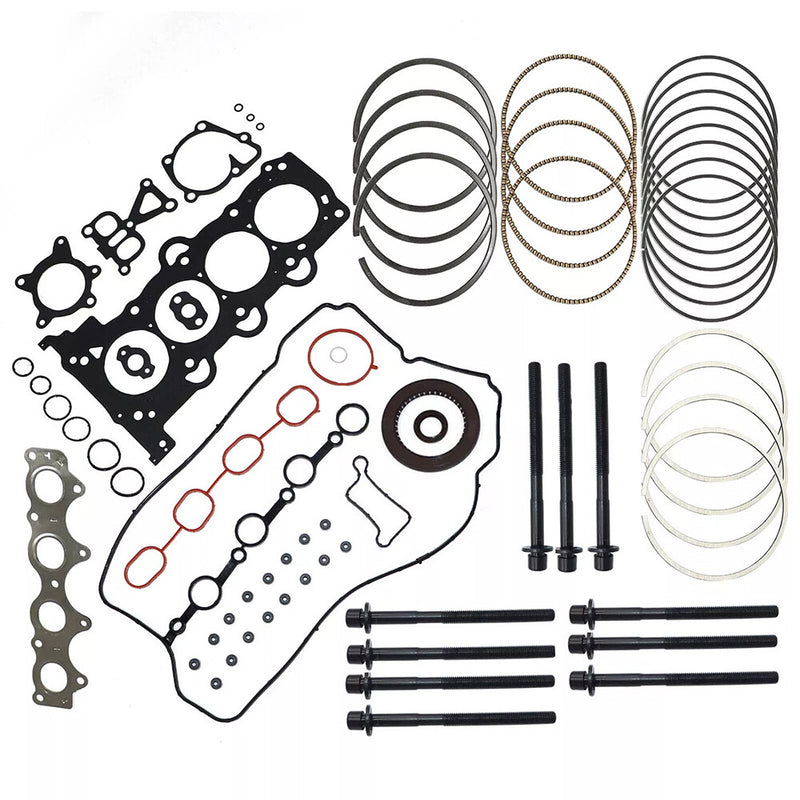 DURAFORCE Head Gasket Bolts&Piston Rings Set For Hyundai Kia Accent Rio 1.6L L4 2012-2016