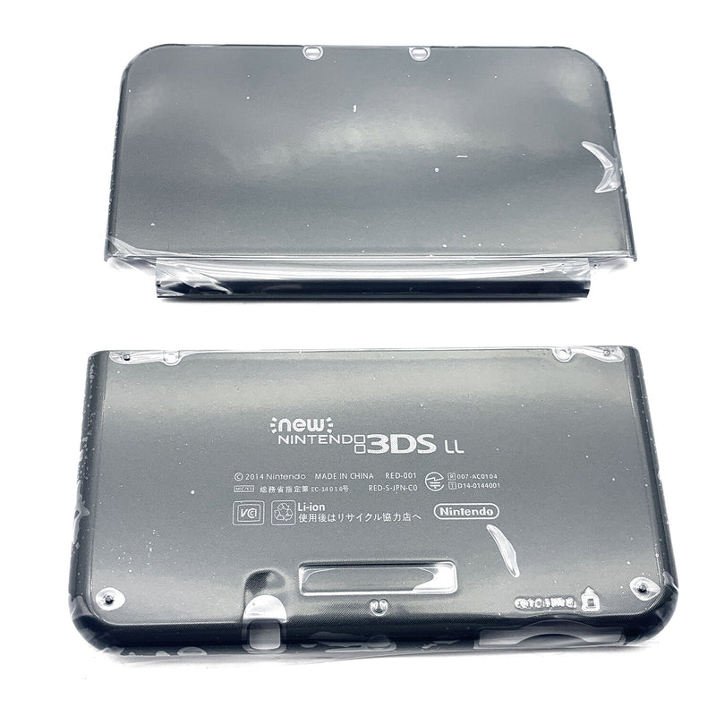 DURAFORCE Black Housing Shell Front Back Case Top+ Bottom Cover For New Nintendo 3DS LL