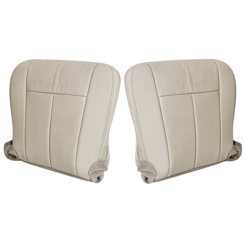 Driver Passenger Leather Bottom Seat Cover Tan for Ford Expedition 2007 2014