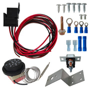 DURAFORCE Adjustable 12V Electric Radiator Fan Thermostat 3-Pin Control Relay Wire Kit New