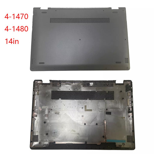 DURAFORCE For Lenovo Flex 4-14 Flex 4-1470 4-1480 Bottom Case Base Cover AP1JE000800 Black
