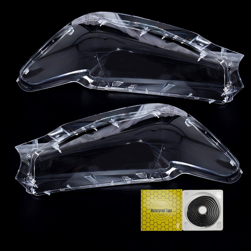 DURAFORCE For BMW G30 G31 G38 5 Series 2016-2020 Pair Headlight Len Cover+Glue Clear Shell