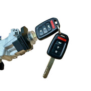 DURAFORCE NEW FOR 2014-2015 CIVIC IGNITION LOCK CYLINDER SWITCH ASSEMBLY WITH 2 KEY SHELLS