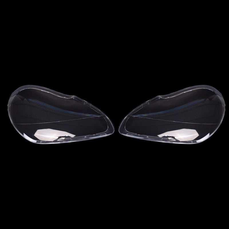 DURAFORCE For Porsche Cayenne 2003-2006 2PCS Car Headlight Lens Cover Shell+Glue Clear L+R