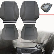 DURAFORCE Driver Passenger Bottom&Top Cloth Seat Cover Gray For 2015-2020 Ford F150 XLT