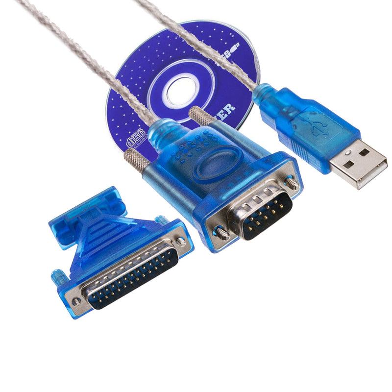 USB 2 0 To RS232 COM Port 9 Pin Serial DB25 DB9 Adapter Cable Converter