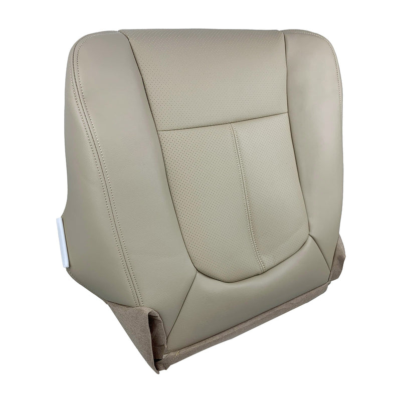DURAFORCE Driver&Passenger Bottom Leather Seat Cover Tan For 2011-2016 Ford F250 Lariat