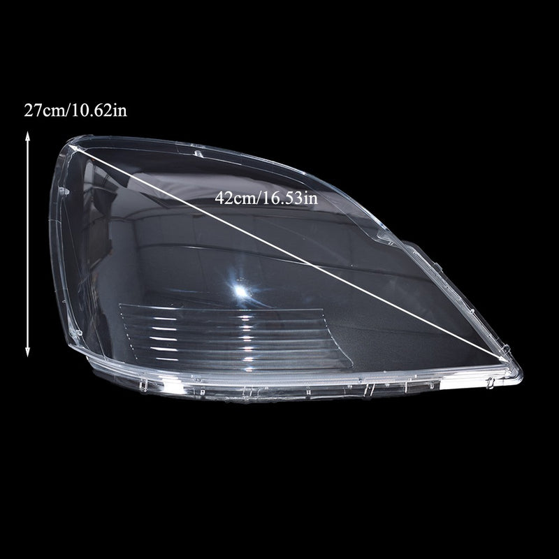 DURAFORCE Driver + Passenger Pair Headlamp Headlight Lens Covers For Lexus GX470 2003-2009