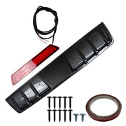DURAFORCE For VW Golf GTI MK6 MK7 Carbon Fiber Rear Bumper Diffuser LED Brake Light