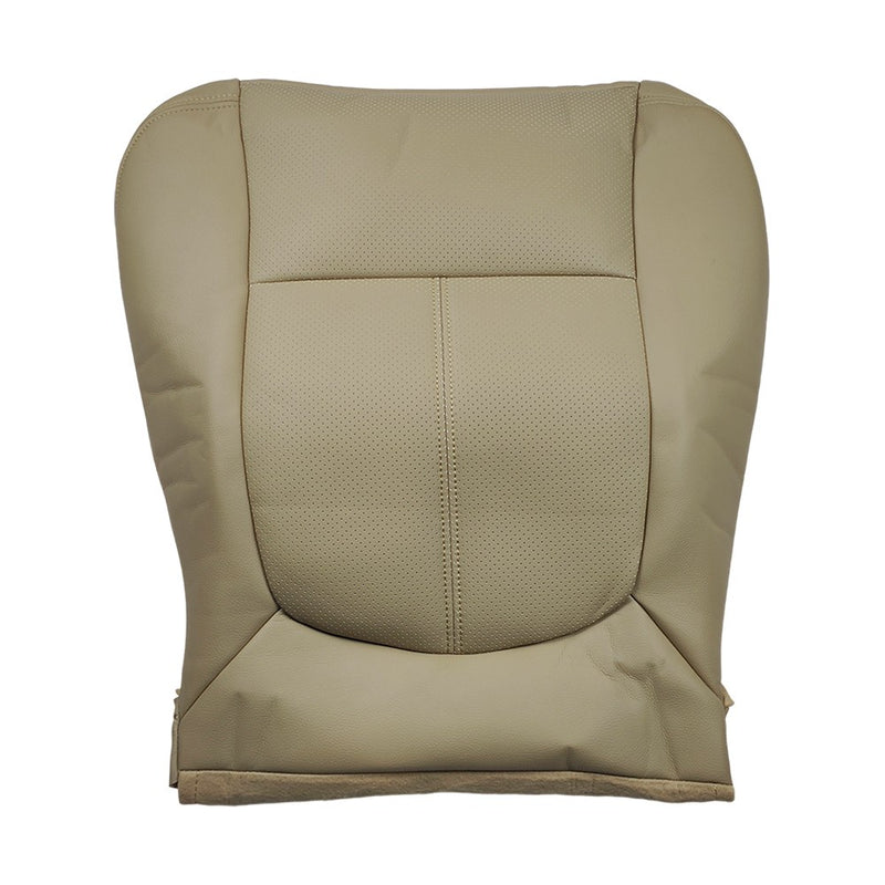 DURAFORCE Passenger Bottom Leather Seat Cover Tan For 2011 2012 - 2014 Ford F150 Lariat