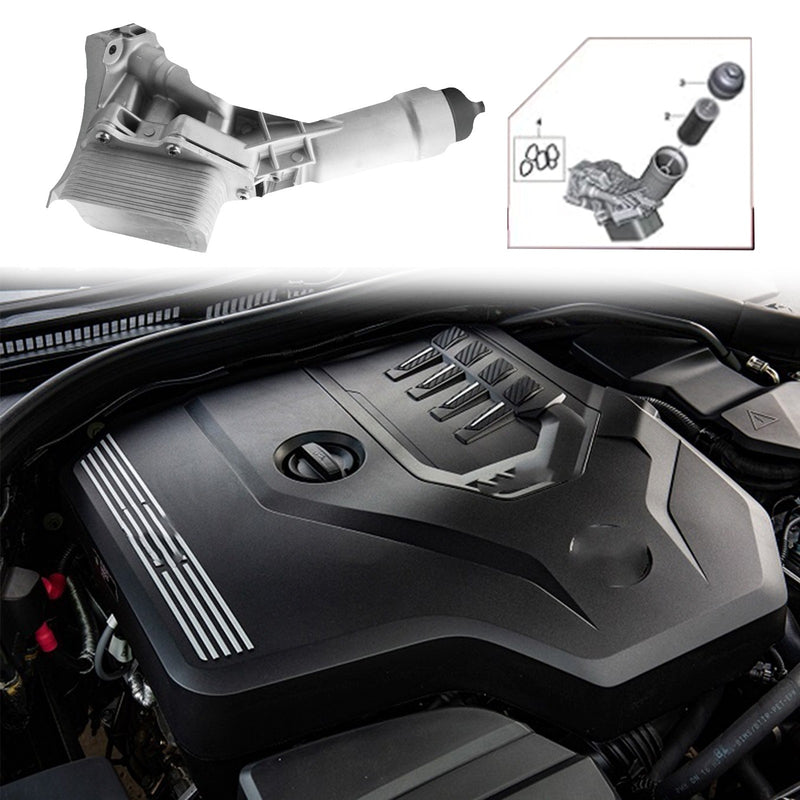 DURAFORCE 11428651710 Aluminum Engine Oil Cooler Filter Housing For BMW B48 230i 330 330e