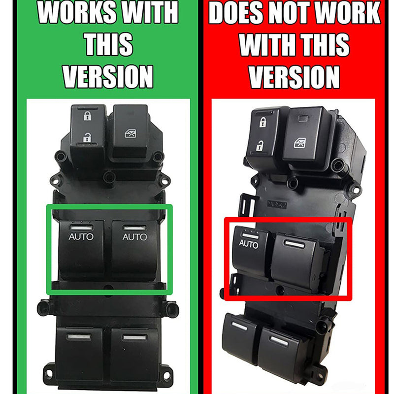 DURAFORCE New For 2008-2012 Honda Accord EX EXL Master Power Window Door Switch Front Left