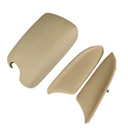 DURAFORCE Door Armrest Hand Leather Arm Rest Cover & Base Lid Beige For Honda Accord 08-12