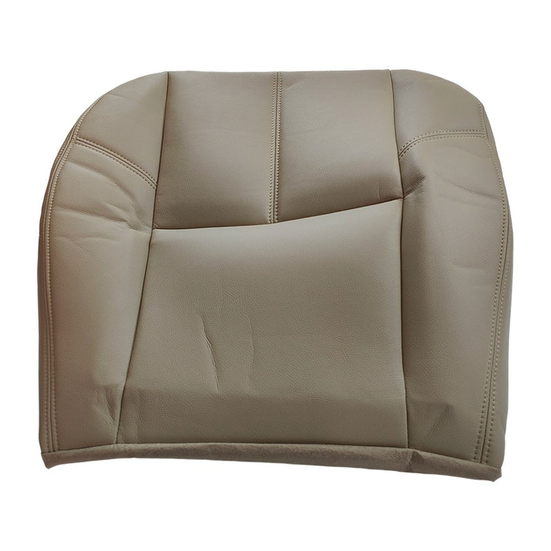 DURAFORCE For 2007 2008 - 2012 Chevy Silverado Driver Bottom Leather Seat Cover Tan