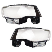 DURAFORCE LEFT+RIGHT Headlight Headlamp Lens Cover For Jeep Grand Cherokee 2014-19