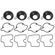 DURAFORCE Fit For Honda CBR600F4 1999-2000 Carburetor Repair Kit Plunger Diaphragm Part x4