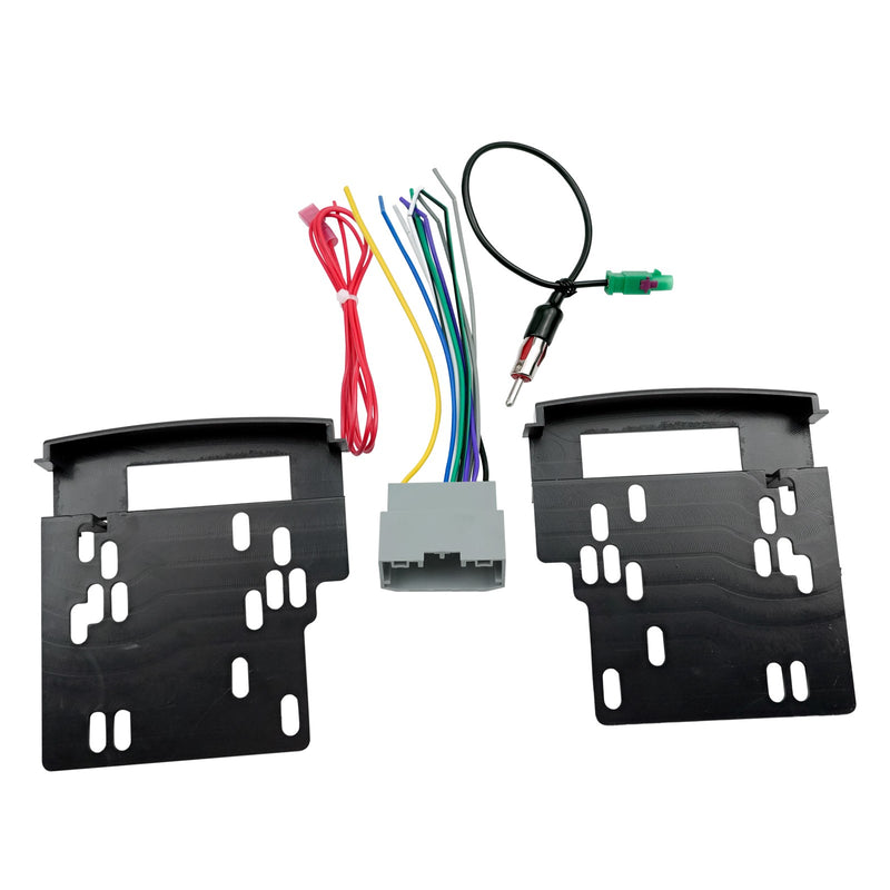DURAFORCE For Dodge for Jeep Double DIN Radio Installation Dash Kit W/Radio Wire Harness