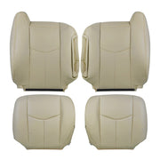 DURAFORCE Driver Passenger Leather Seat cover Tan For 2003 2004-2006 Chevy Tahoe Suburban