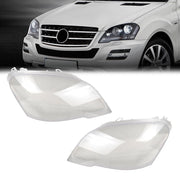 DURAFORCE For Benz ML ML350 W164 2009-2011 Left + Right Headlight Lens Headlamp Covers