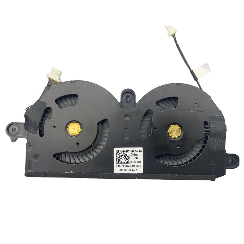 DURAFORCE New 4 Pin CPU Cooling Fan 980WH ND55C19-16M01 980WH For Dell XPS 13 9370 9380 US