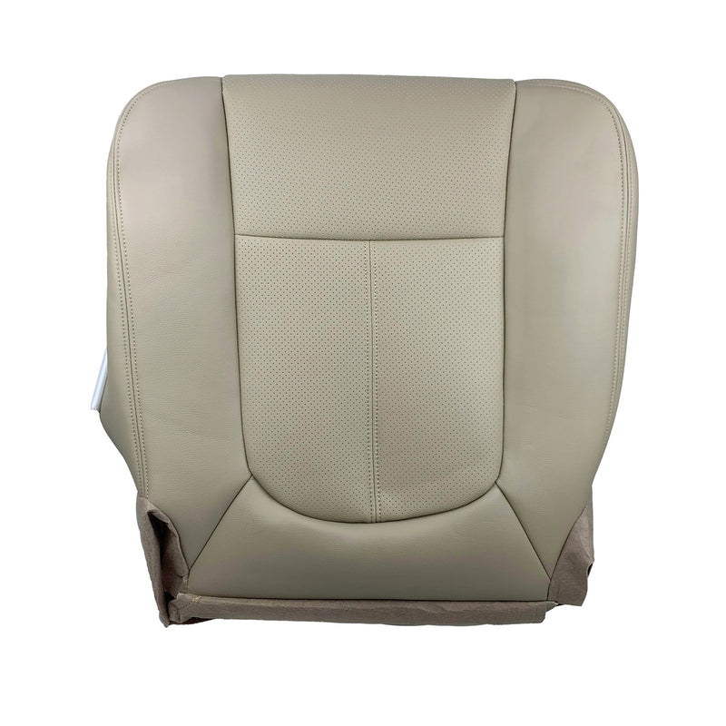 DURAFORCE Driver&Passenger Bottom Leather Seat Cover Tan For 2011-2016 Ford F250 Lariat