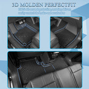 DURAFORCE Fit For Chevy Silverado /GMC Sierra Crew Cab 2019-2025 Weather Liner Floor Mats