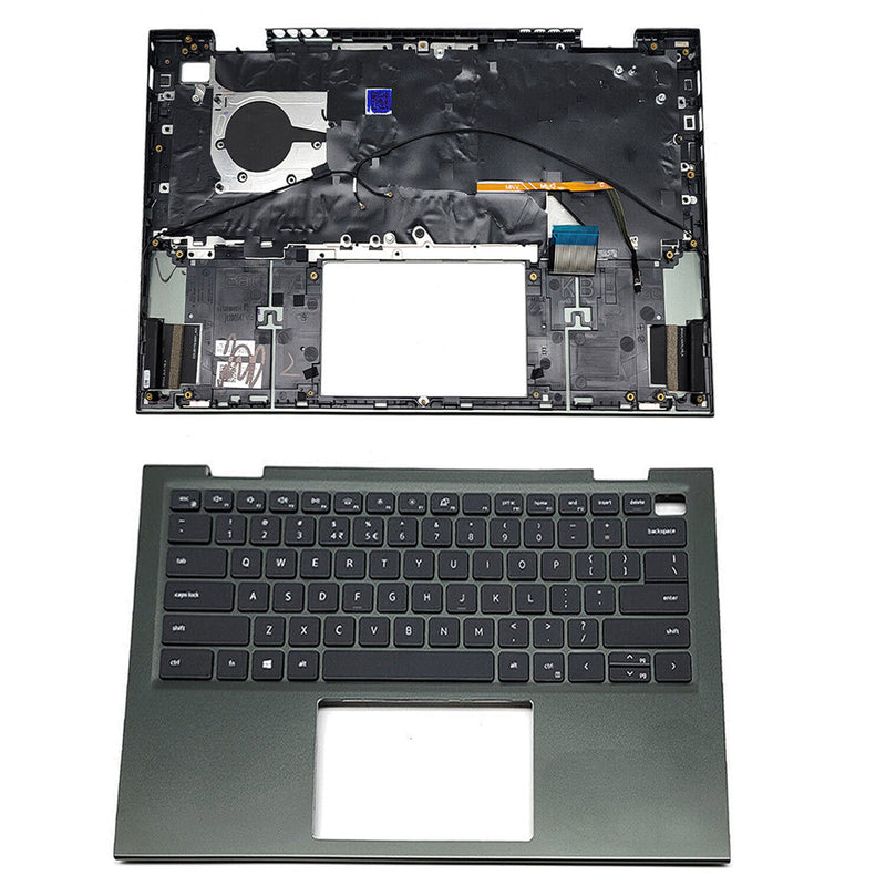 DURAFORCE New Palmrest Backlit Keyboard Green 0VJ2PX For Dell Inspiron 14 5410 7415 2-in-1