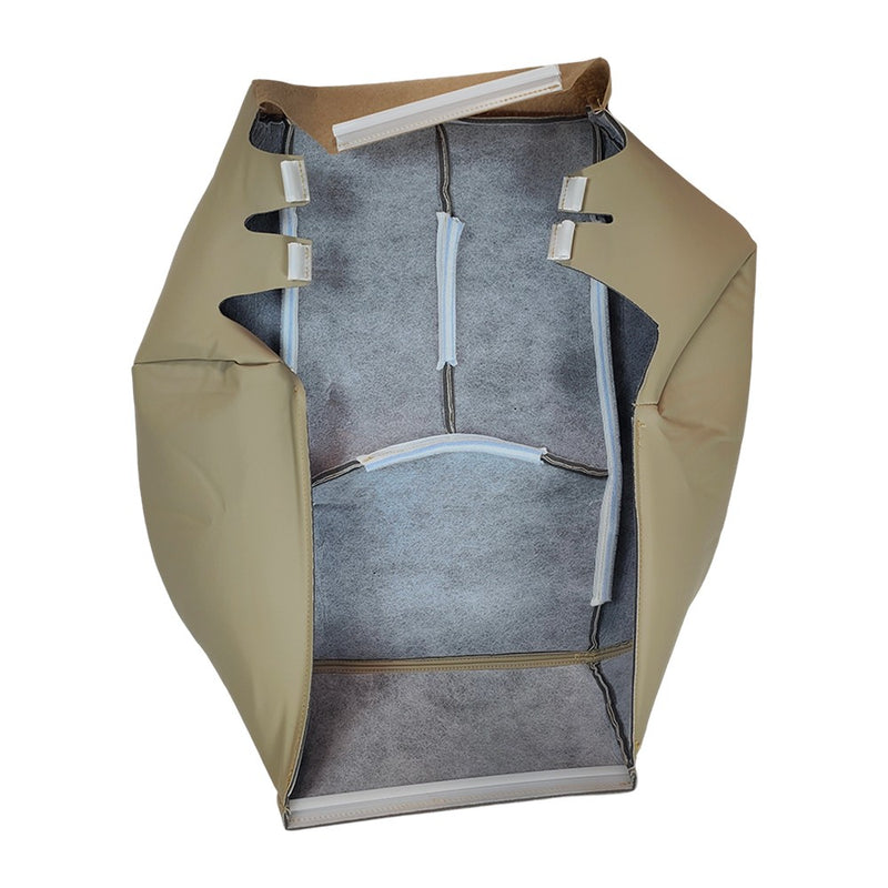 DURAFORCE For 2005-2006 Cadillac Escalade Driver & Passenger Bottom Leather Seat Cover Tan