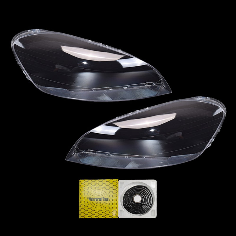 DURAFORCE Front Pair Headlight Lens Cover For Volvo XC60 2009 2010 2011 2012 2013 Clear