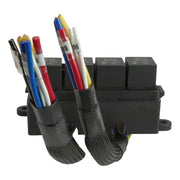 DURAFORCE 12V Fuse Relay Box 4pcs 4Pin Relays Pre-Wired ATC/ATO Blade for Car Truck Boat