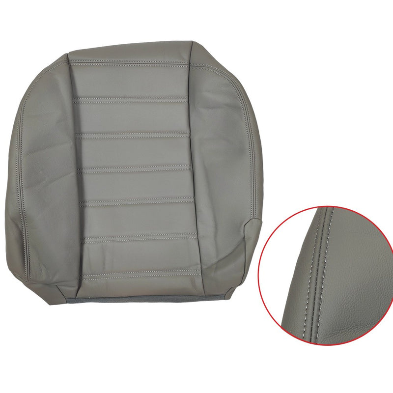 DURAFORCE Driver Side Bottom Leather Seat Cover Gray For Hummer H2 2003 2004 2005 - 2007
