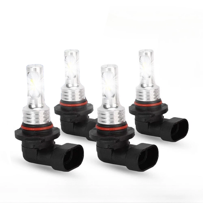 DURAFORCE 9006 9005 LED Headlights Kit Combo Bulbs 10000K High Low Beam Super White Bright