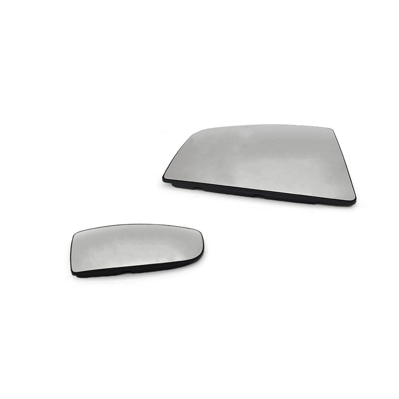DURAFORCE Mirror Glass Upper&Lower Passenger Side Right RH For Ford Transit-150 2018 XL