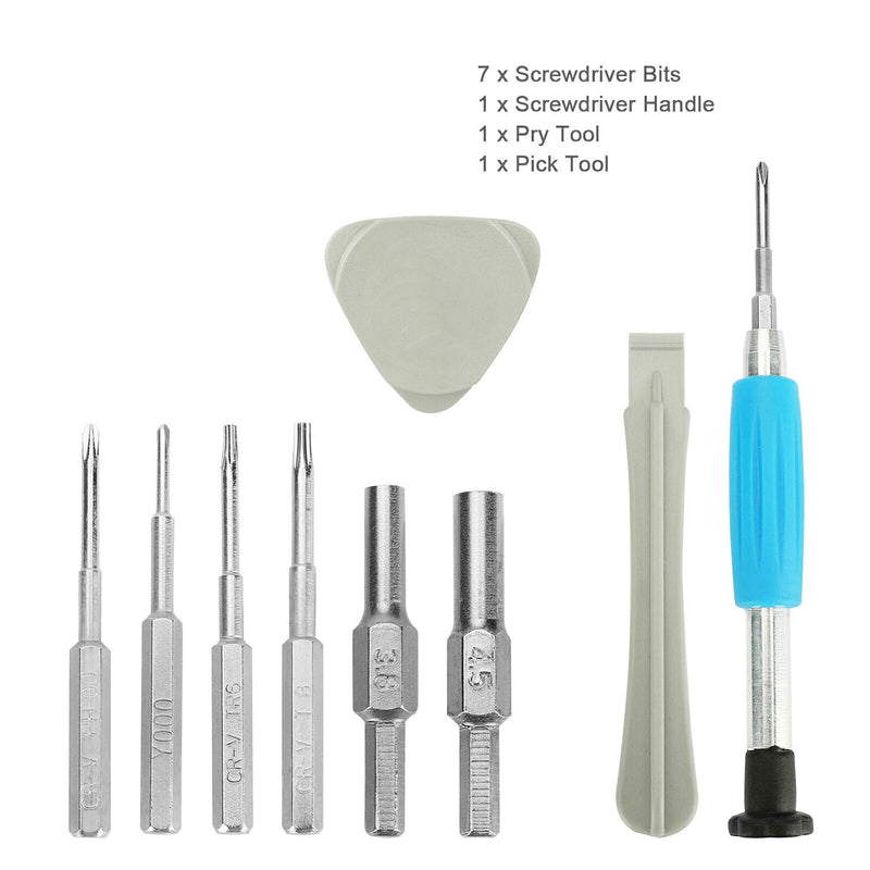 DURAFORCE For Nintendo Switch SNES N64 NES Wii Triwing Screwdriver Repair Tool Kit 10 in 1