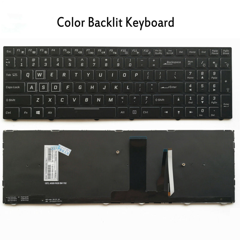 DURAFORCE New Color Backlit keyboard For Clevo N855HJ1 N857HJ1 N870HJ1 N850HP6 N870HP6 US