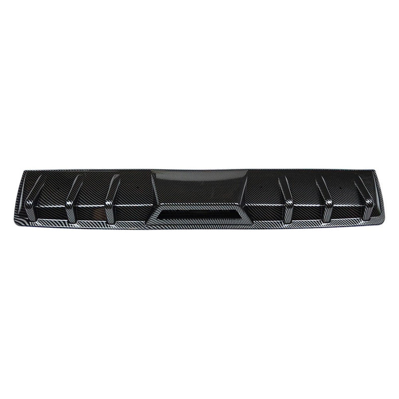 DURAFORCE For VW Golf GTI MK6 MK7 Carbon Fiber Rear Bumper Diffuser LED Brake Light