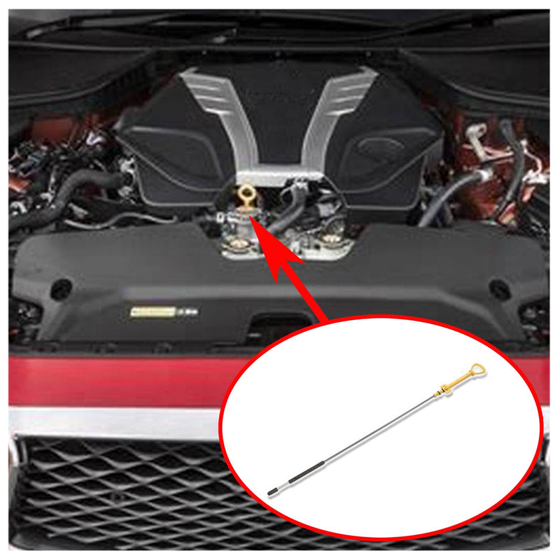 DURAFORCE 11140-2V70A Oil Dip Stick Level Gauge Fit for Infiniti Q50 2016-2019 Q60 2017-18
