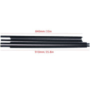 DURAFORCE 4Pcs New Outer Belt Weatherstrip For 2009-2021 Ram 1500 2500 3500 4500 5500 USA