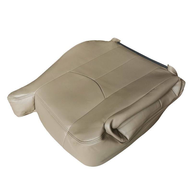 DURAFORCE For 2003 - 2006 Chevy Tahoe GMC Yukon Driver & Passenger Leather Seat Cover Tan