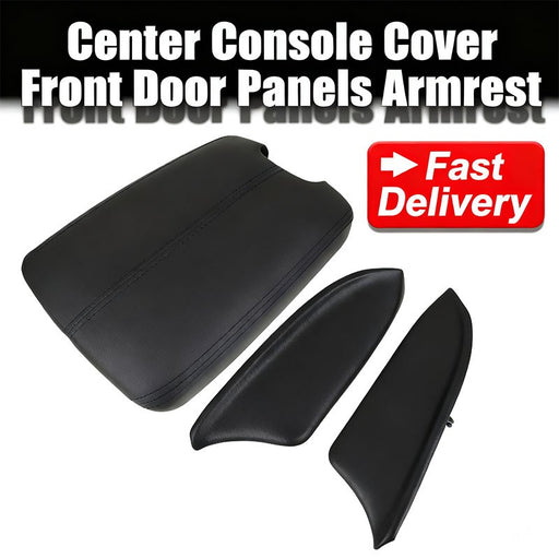 DURAFORCE Car Center Console Cover Front Door Panels Armrest Black for Honda Accord 08-12