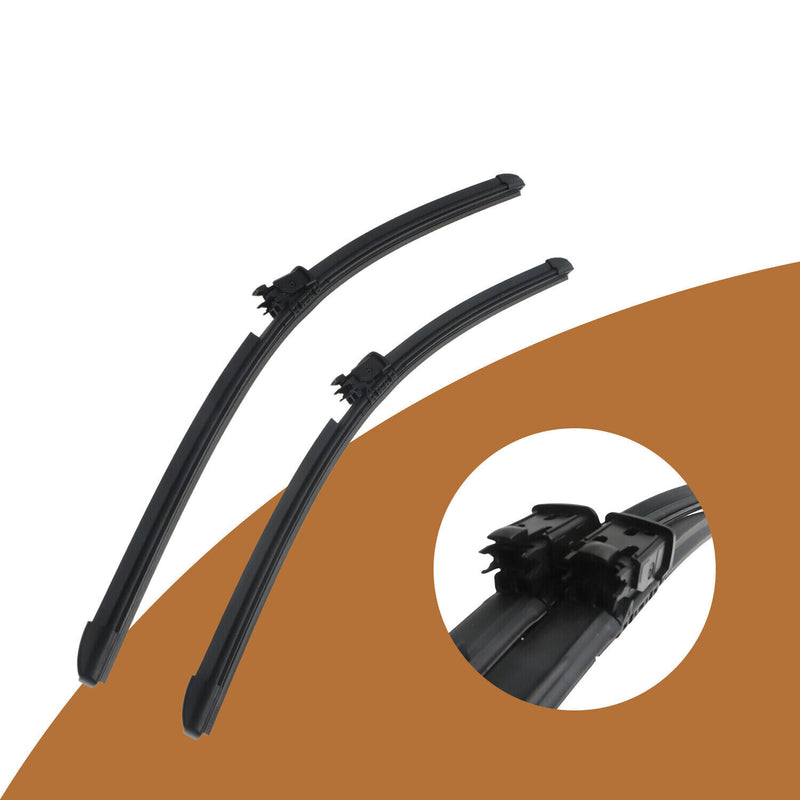 DURAFORCE Front Windshield Wiper Blade Set For 14-20 Mercedes W222 Maybach S550 2228201145
