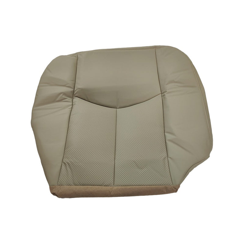 DURAFORCE For 2005-2006 Cadillac Escalade Driver & Passenger Bottom Leather Seat Cover Tan