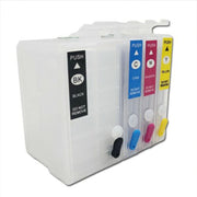 DURAFORCE 4-Color Refillable Ink Cartridges For Epson WorkForce 7210 7710 7720 Printers US