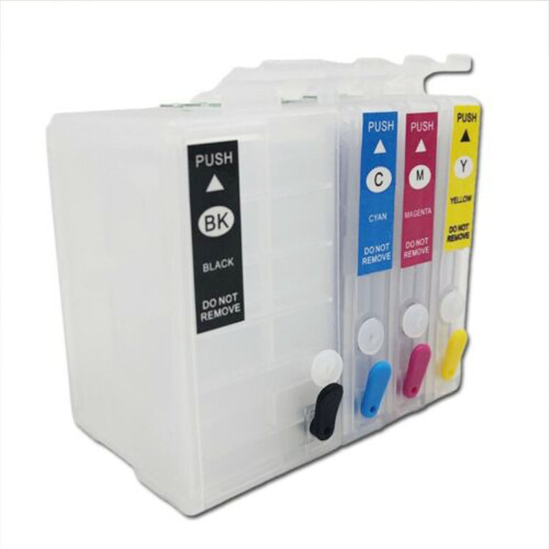 DURAFORCE 4-Color Refillable Ink Cartridges For Epson WorkForce 7210 7710 7720 Printers US