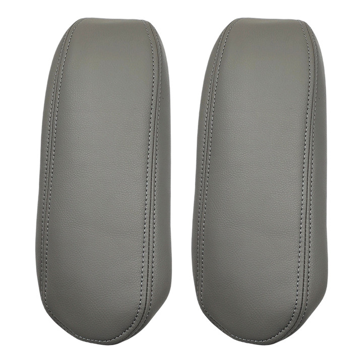DURAFORCE Seat Armrest Leather Cover 2Pcs For 2002-2007 Ford F250 F350 Super Duty Lariat