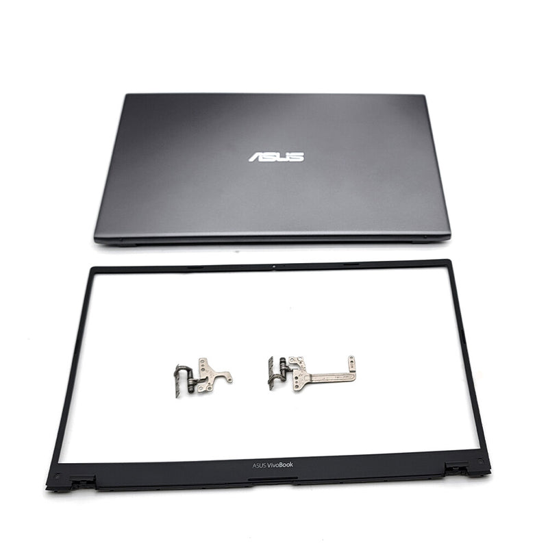DURAFORCE New LCD Back Cover+Bezel+Hinges For ASUS VivoBook X512 X512U V5000F Top Gray US
