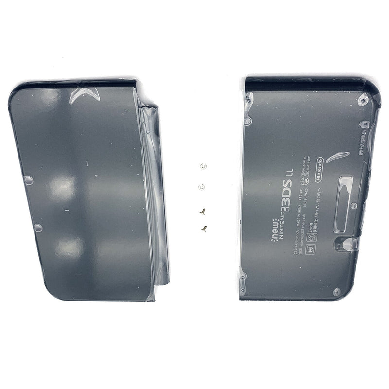 DURAFORCE Black Housing Shell Front Back Case Top+ Bottom Cover For New Nintendo 3DS LL