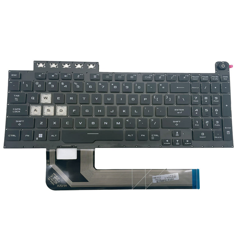 DURAFORCE New Black Keyboard with Backlit For Asus TUF Gaming FA506 FA706 FX506 FX706 USA
