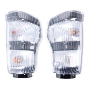 DURAFORCE Headlights+Corner Lights Set 4PCS For 2004-2007 Isuzu NPR NQR 05-07 GMC W-4500