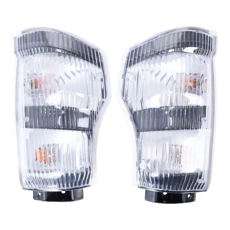 DURAFORCE Headlights+Corner Lights Set 4PCS For 2004-2007 Isuzu NPR NQR 05-07 GMC W-4500